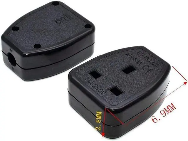 Alt view image 7 of 7 - AU Australia 3 Pin Male to UK British Standard Female Socket Cord cable,CN 3-Pin to UK 3Pin Female Socket,6ft/1.8m ,13A/250V,UK Male plug to UK BS1363 Female socket