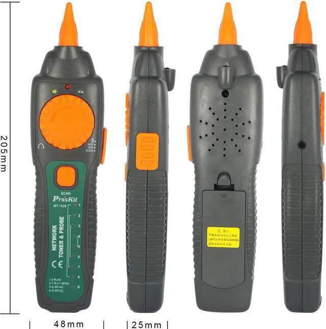 PRO'SKIT MT-7028 Network Toner & Probe Kit For Locate And Verify The Cable Status And