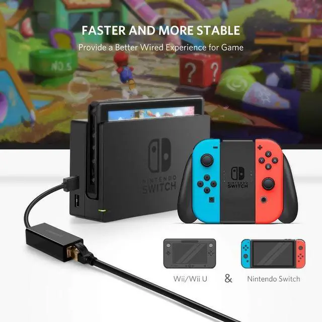 Alt view image 5 of 7 - UGREEN Ethernet Adapter USB 2.0 to 10/100 Network RJ45 Lan Wired Adapter for Nintendo Switch, Wii, Wii U, Macbook, Chromebook, Windows 10, 8.1, Mac OS, Surface Pro, Linux ASIX AX88772 Chipset (Black)