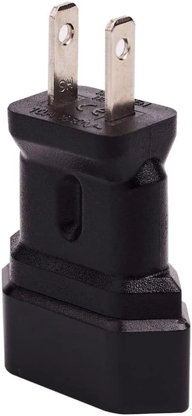 Alt view image 3 of 6 - 2 Prong US to Eu Power Converter Travel Plug Adapter, Molded Nema1-15P to Euro CEE7/16 Female Socket Electrical Adapter,US EU Plug Adapter ,Euro US Plug Adapter, 10A 250V