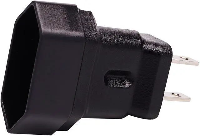 Alt view image 4 of 6 - 2 Prong US to Eu Power Converter Travel Plug Adapter, Molded Nema1-15P to Euro CEE7/16 Female Socket Electrical Adapter,US EU Plug Adapter ,Euro US Plug Adapter, 10A 250V