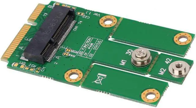 Alt view image 5 of 6 - New Version M.2 NGFF / Key E Card to mPCIe (PCIe+USB) Adapter For Laptop Desktop mPCIe slot