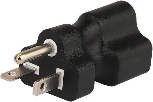 Alt view image 7 of 7 - 5-20P to 5-15R & 5-20R, 2-IN-1 Nema 5-20P Male to Nema 5-15/20R Female AC Adapter,20 Amp T-Blade Male Plug to 15A/20A,5-20P TO 5-15R,5-20R Combo