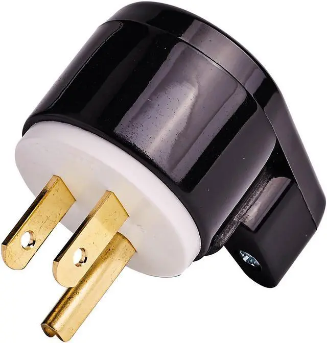 Alt view image 4 of 5 - DIY NEMA 5-15P Elbow Plug Power Converters, ETL Easy Assembly 90 Degree Right Angle US 3 Prong Standard Rewireable Power Plug, 8 Directions Adjustable AC Connector(5-15P Elbow Plug)