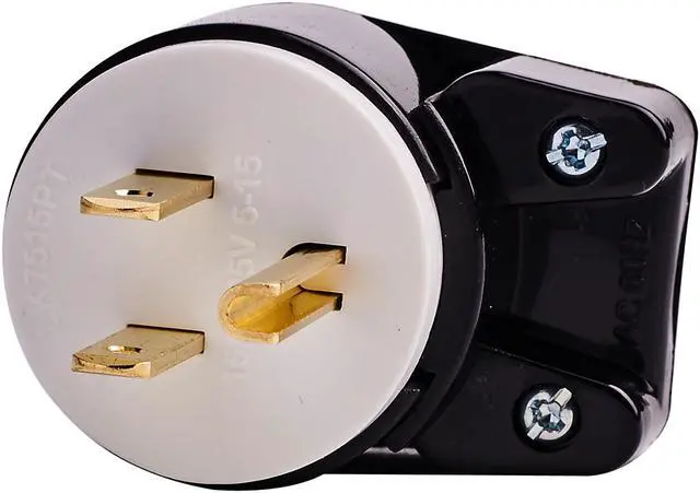 Alt view image 5 of 5 - DIY NEMA 5-15P Elbow Plug Power Converters, ETL Easy Assembly 90 Degree Right Angle US 3 Prong Standard Rewireable Power Plug, 8 Directions Adjustable AC Connector(5-15P Elbow Plug)