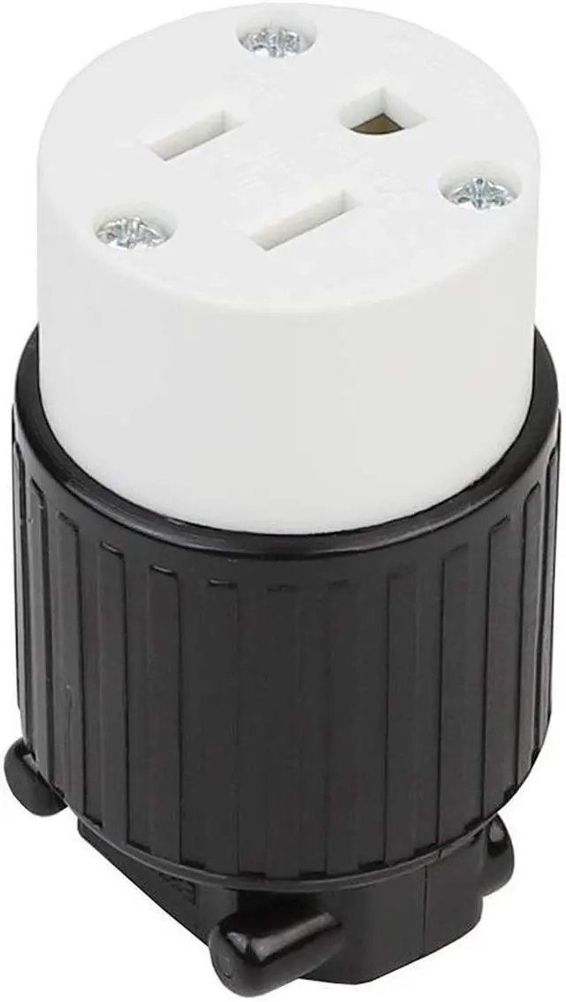 Alt view image 4 of 5 - Tekit NEMA 5-15R Female Cord Connector,Industrial Grade 15A 125V Straight Blade Cord Connector, 60Hz, 2-Pole, 3-Wire, Industrial Grade Straight Blade Cord Connector, NEMA 5-15R, 2P, 3W, UL List(5-15R)