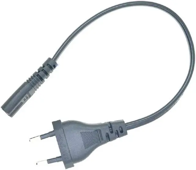 Alt view image 5 of 7 - Tekit European 2 pin to C7 Power Short Cord(1ft/30cm),Europe 2 Prong CEE7/16 Standard Plug to Figure 8" IEC C7 Power Cord with Europe VDE certifications.(EU to C7)