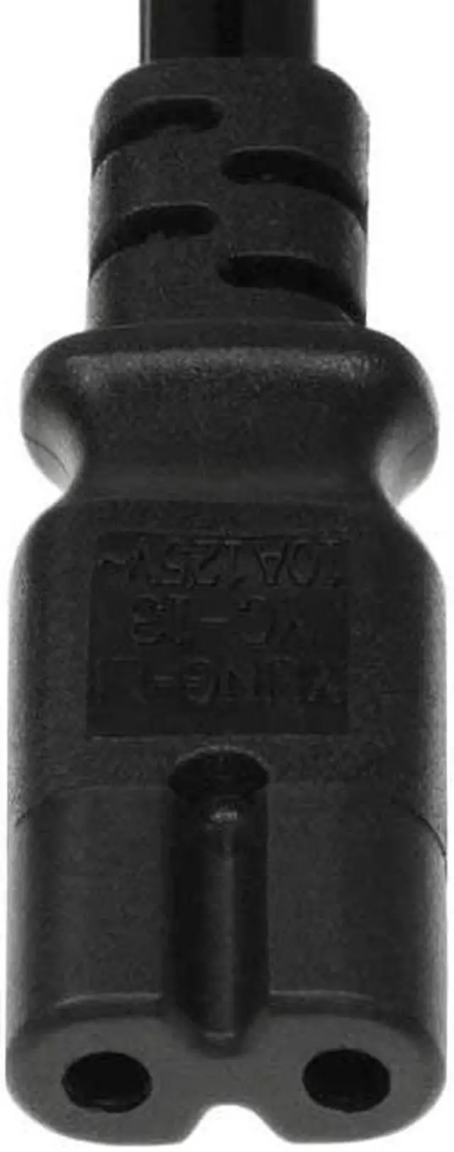 Alt view image 6 of 7 - Tekit European 2 pin to C7 Power Short Cord(1ft/30cm),Europe 2 Prong CEE7/16 Standard Plug to Figure 8" IEC C7 Power Cord with Europe VDE certifications.(EU to C7)