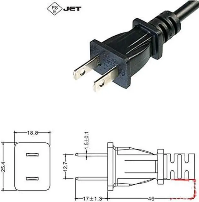 Alt view image 3 of 6 - Tekit NEMA1-15P Angeld to IEC 320 C5 Retractable Spring AC Power Cord,2-Pin US Plug 2-Pole 90 Degree to IEC 60320 C5 3-Prong AC Power Cord 10-30cm (1-15P Angled to C5 Retractable)
