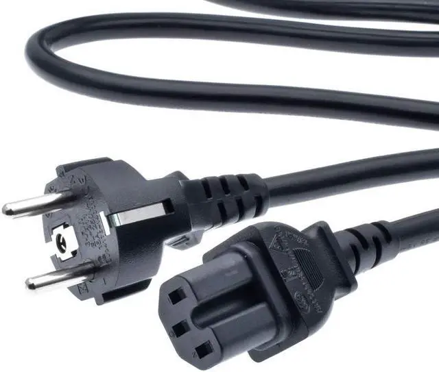 Main image of Tekit Euro Schuko to C15 Power Cord, EU Schuko CEE7/7 to IEC320 C15 Female Power Extension Cable Cord,10A 250V (EU to C15 10ft)