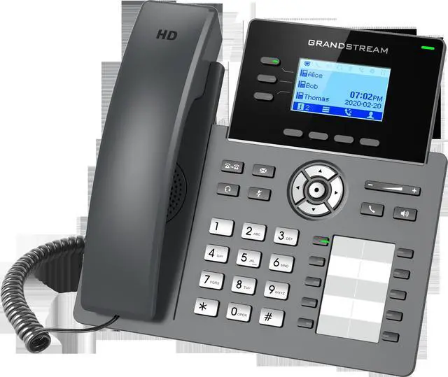 Alt view image 2 of 3 - Grandstream Networks GRP2604P 3 Lines 6 SIP Accts IP Phone PoE 10 BLF