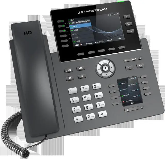 Alt view image 2 of 3 - Grandstream Networks GRP2616 6 Lines 6 SIP Accts PoE + GigE 4.3in