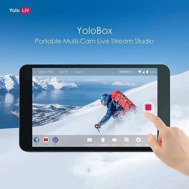 Alt view image 6 of 14 - Yololiv YoloBox Portable Multi-Camera Live Streaming Device #664918139056