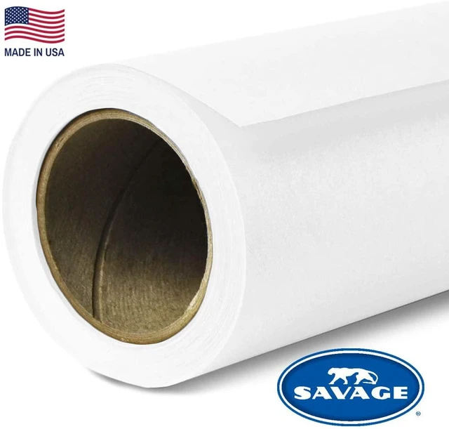Alt view image 13 of 20 - Savage 107"x36' Widetone Seamless Background Paper - Pure White, Single