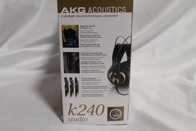 Alt view image 6 of 13 - AKG K 240 Semi-Open Studio Headphones