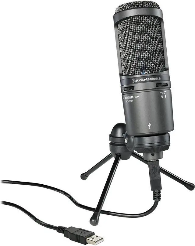 Alt view image 19 of 20 - Audio-Technica AT2020USB+ Cardioid Condenser USB Microphone
