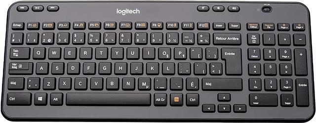 Alt view image 7 of 9 - Logitech K360 920-004090 Glossy Black (French Canadian Layout) USB 2.0 RF Wireless Mini Keyboard