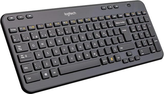 Alt view image 8 of 9 - Logitech K360 920-004090 Glossy Black (French Canadian Layout) USB 2.0 RF Wireless Mini Keyboard