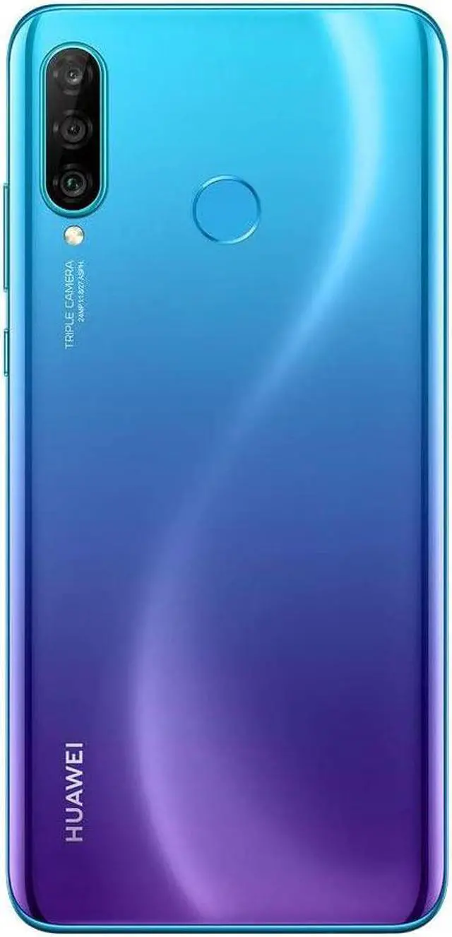Alt view image 10 of 10 - Huawei P30 Lite 128GB Hybrid Dual Sim Unlocked GSM Phone w/ Triple (24 MP + 8 MP + 2 MP) Camera - Peacock Blue