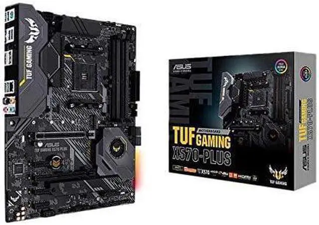 Alt view image 2 of 3 - ASUS AM4 TUF GAMING X570-Plus ATX Motherboard with PCIe 4.0, Dual M.2, 12+2 with Dr. MOS Power Stage, HDMI, DP, SATA 6Gb/s, USB 3.2 Gen 2 and Aura Sync RGB Lighting