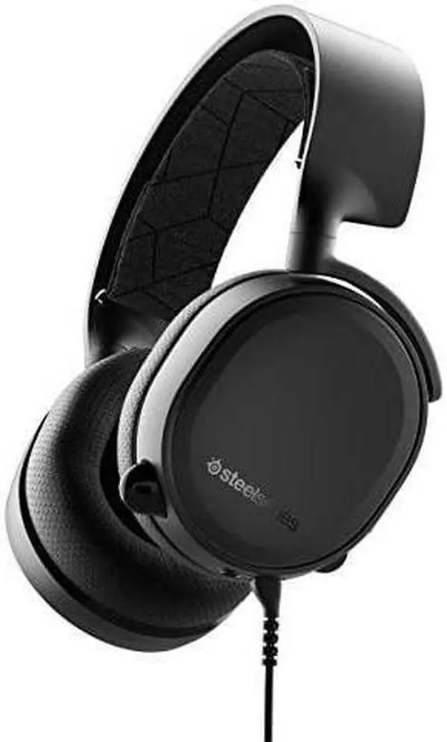Alt view image 4 of 8 - SteelSeries Arctis 3 Headset - Stereo - Mini-phone - Wired - 32 Ohm - 20 Hz - 22 kHz - Over-the-head - Binaural - Circumaural - 9.84 ft Cable - Bi-directional Microphone - Black