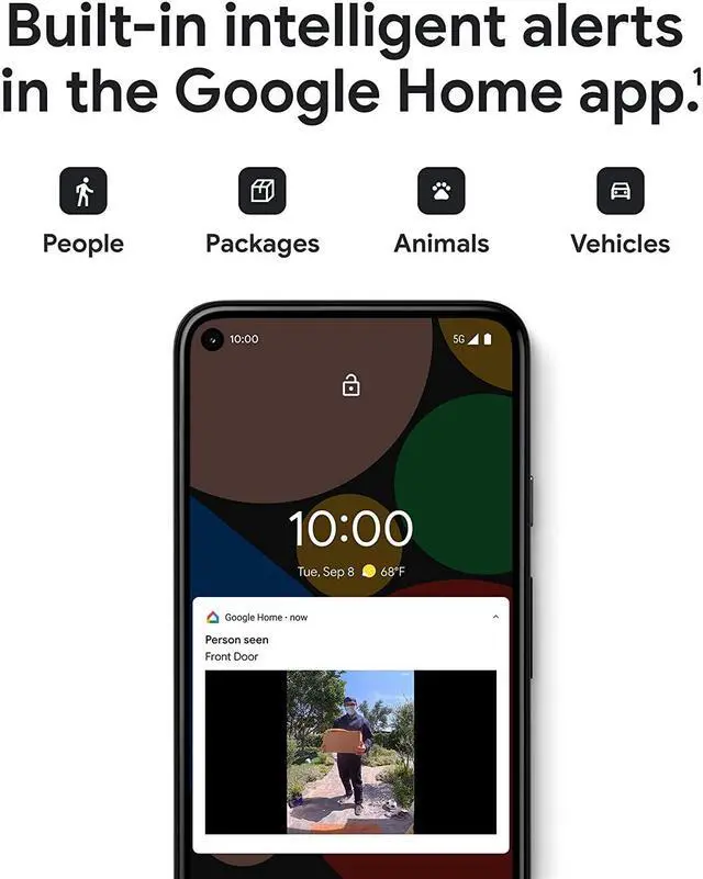 Alt view image 3 of 9 - Google Nest Doorbell (Battery) - Wired/Wireless - Wireless LAN
