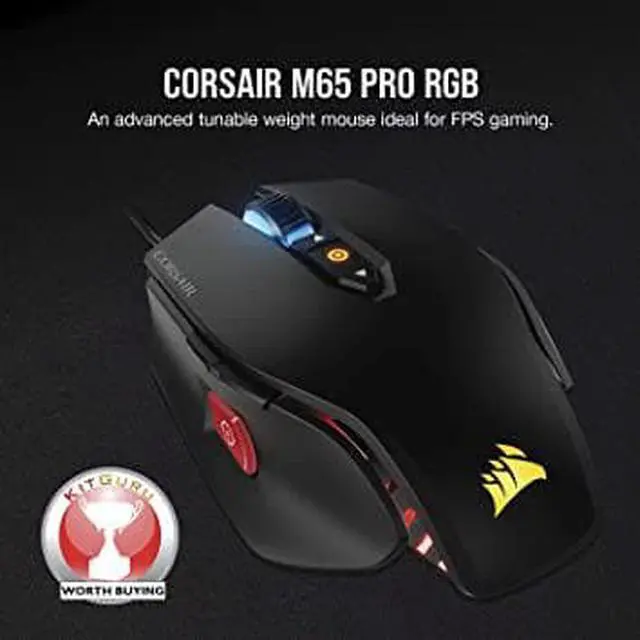 Alt view image 10 of 10 - Corsair Gaming M65 Pro RGB FPS Gaming Mouse, RGB LED Backlit , 12000 DPI