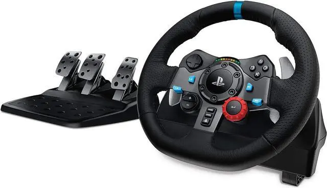 Alt view image 3 of 10 - Logitech G29 Driving Force Racing Wheel For Playstation 3 And Playstation 4 - Cable - USBPlayStation 3, PlayStation 4, PC - Force Feedback - Black
