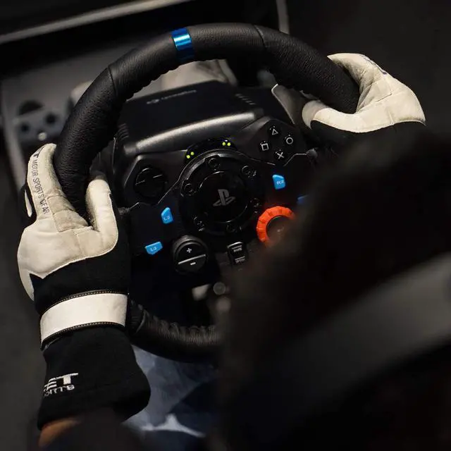 Alt view image 4 of 10 - Logitech G29 Driving Force Racing Wheel For Playstation 3 And Playstation 4 - Cable - USBPlayStation 3, PlayStation 4, PC - Force Feedback - Black
