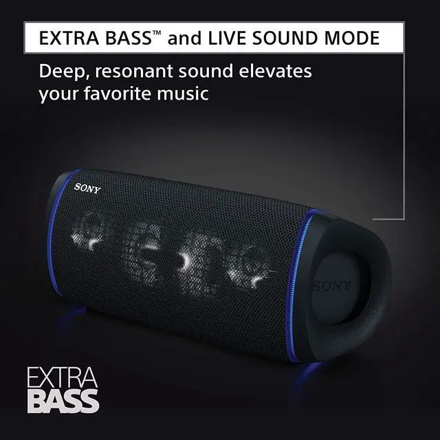 Alt view image 10 of 11 - Sony SRSXB43/B EXTRA BASS Portable Wireless Bluetooth Speaker