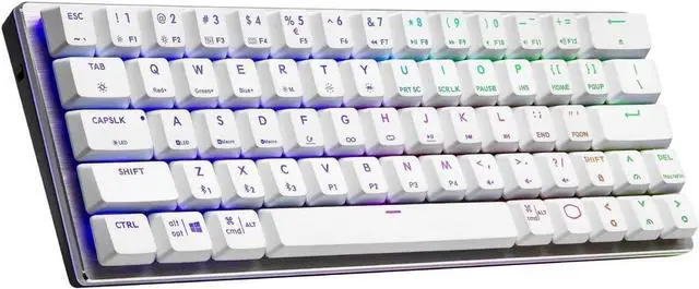 Main image of Cooler Master SK622 Gaming Keyboard - Wired/Wireless Connectivity - Bluetooth - USB 2.0 Type A Interface - Mac OS, Android, Windows - Mechanical Keyswitch - White-Blue switch