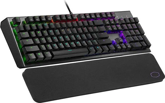 Alt view image 2 of 3 - Cooler Master CK550 V2 Gaming Mechanical Keyboard Brown Switch with RGB Backlighting, On-the-Fly Controls, and Hybrid Key Rollover
