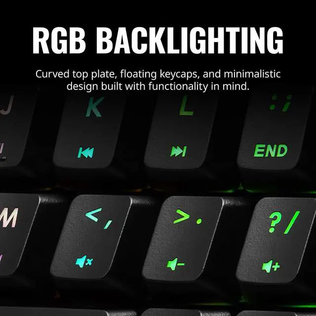 Alt view image 3 of 3 - Cooler Master SK620 60% Mechanical Keyboard with Low Profile Blue Switches, New and Improved Keycaps, and Brushed Aluminum Design