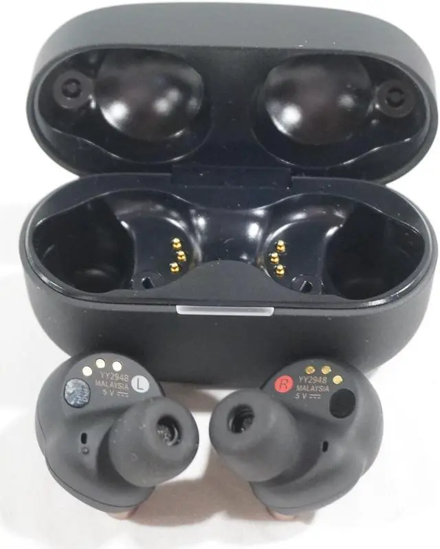 Alt view image 12 of 12 - Sony Noise-Cancelling True Wireless Bluetooth Earbuds - WF-1000XM4 - Black
