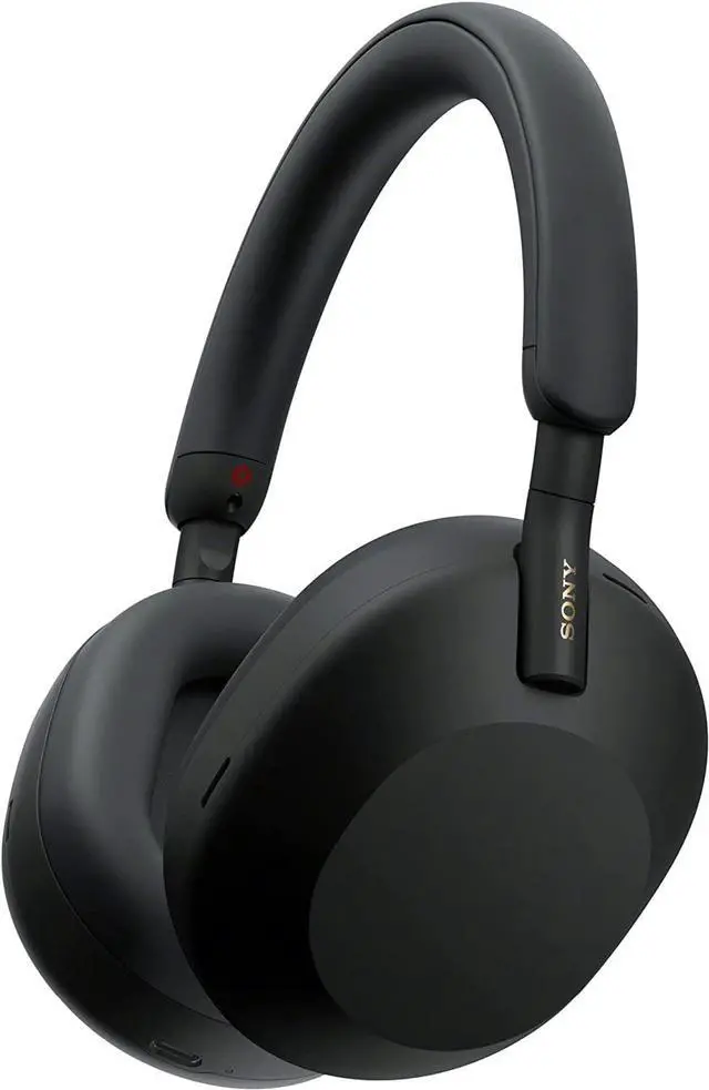Alt view image 8 of 20 - Sony WH-1000XM5/B Wireless Industry Leading Noise Canceling Bluetooth Headphones (Black)