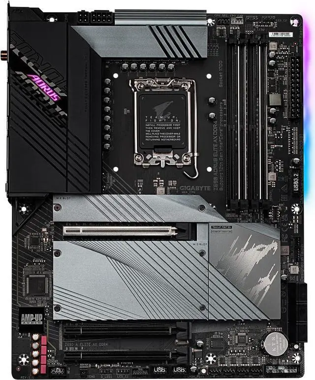Alt view image 7 of 7 - Gigabyte Z690 Aorus Elite AX DDR4 Intel LGA 1700 ATX Motherboard