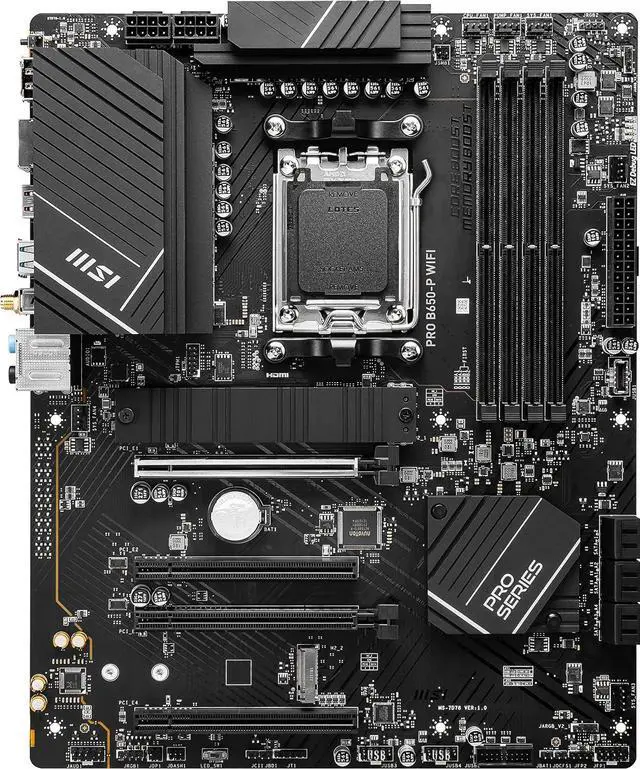 Alt view image 8 of 8 - MSI PRO B650-P WIFI AM5 AMD B650 SATA 6Gb/s DDR5 Ryzen 7000 ATX Motherboard