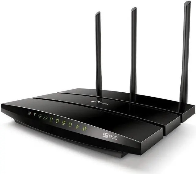 Alt view image 3 of 5 - TP-Link Archer C7 ARCHERC7 AC1750 4-Port Wireless Dual Band Gigabit Router - IEEE 802.11 a/b/g/n/ac - 12V DC - 4 x 10/100/1000 Mbps LAN Ports - Black