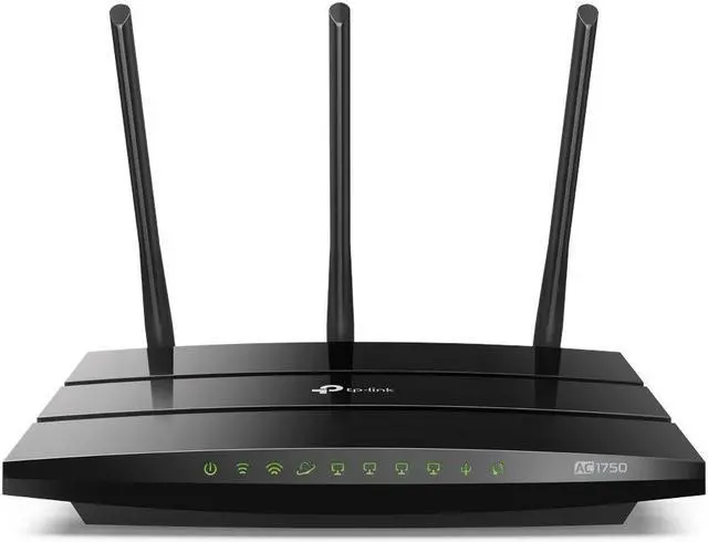 Alt view image 4 of 5 - TP-Link Archer C7 ARCHERC7 AC1750 4-Port Wireless Dual Band Gigabit Router - IEEE 802.11 a/b/g/n/ac - 12V DC - 4 x 10/100/1000 Mbps LAN Ports - Black