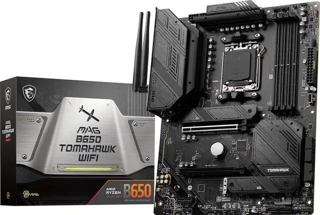 Alt view image 7 of 8 - MSI MAG B650 TOMAHAWK WIFI AM5 AMD B650 SATA 6Gb/s DDR5 Ryzen 7000 ATX Motherboard