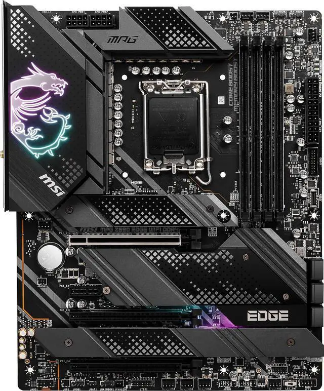 Alt view image 11 of 11 - MSI MPG Z690 Edge Wifi DDR4 Intel LGA 1700 ATX Motherboard