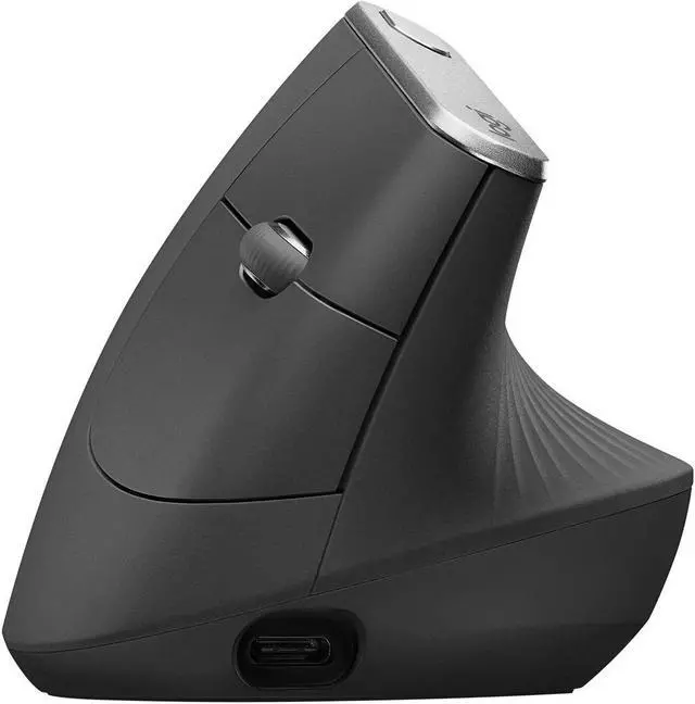 Alt view image 12 of 15 - Logitech MX Vertical Advanced Ergonomic Mouse Wireless USB Receiver, 910-005447