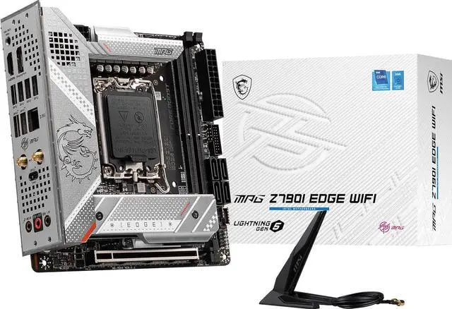 Alt view image 7 of 8 - MSI MPG Z790I EDGE WIFI LGA 1700 Intel Z790 SATA 6Gb/s DDR5 Mini ITX Motherboard
