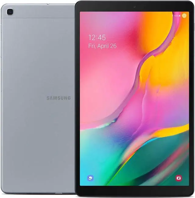 Alt view image 9 of 10 - Samsung Galaxy Tab A SM-T510 Tablet - 10.1" - 2 GB RAM - 32 GB Storage - Android 9.0 Pie - Silver - Samsung Exynos 7904A SoC Dual-core (2 Core) 1.80 GHz Hexa-core (6 Core) 1.60 GHz - microSD ...