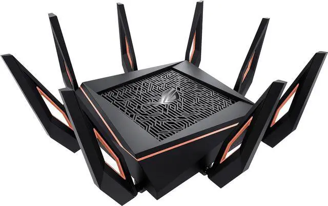 Alt view image 2 of 3 - ASUS ROG Rapture GT-AX11000 AX11000 Tri-band 10 Gigabit WiFi Router, AiProtection Lifetime Security by Trend Micro, AiMesh compatible for Mesh Wi-Fi System, Next-Gen Wi-Fi 6, Wireless 802.11Ax