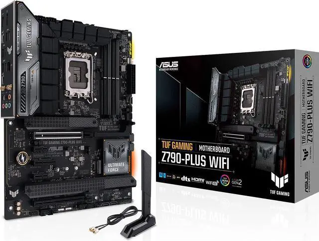Alt view image 6 of 7 - ASUS TUF Gaming Z790-Plus WiFi  LGA 1700(Intel14th & 13th & 12th Gen) ATX gaming motherboard(PCIe 5.0, DDR5,4xM.2 Slots,16+1 DrMOS,WiFi 6,Intel 2.5Gb LAN,front USB 3.2 Gen 2 Type-C,Thunderbolt 4(USB4)