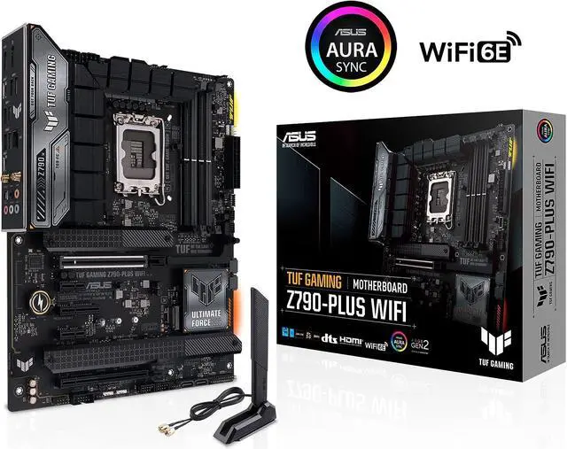 Alt view image 7 of 7 - ASUS TUF Gaming Z790-Plus WiFi  LGA 1700(Intel14th & 13th & 12th Gen) ATX gaming motherboard(PCIe 5.0, DDR5,4xM.2 Slots,16+1 DrMOS,WiFi 6,Intel 2.5Gb LAN,front USB 3.2 Gen 2 Type-C,Thunderbolt 4(USB4)