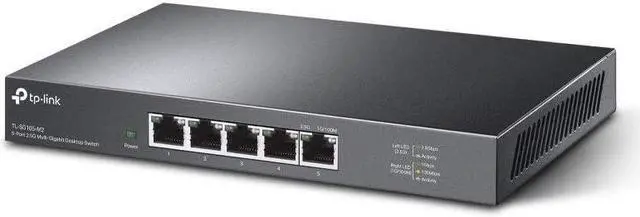 Alt view image 7 of 7 - TP-Link TL-SG105-M2 | 5 Port Multi-Gigabit Unmanaged Network Switch, Ethernet Splitter | 2.5G Bandwidth | Plug & Play | Desktop/Wall-Mount | Fanless Metal Design | Limited Lifetime Protection