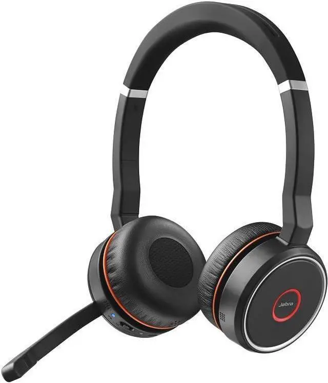 Alt view image 2 of 3 - Jabra Evolve 75 Headset MS Stereo - Stereo - Wireless - Bluetooth - 100 ft - 20 Hz - 20 kHz - Over-the-head - Binaural - Circumaural - Noise Canceling