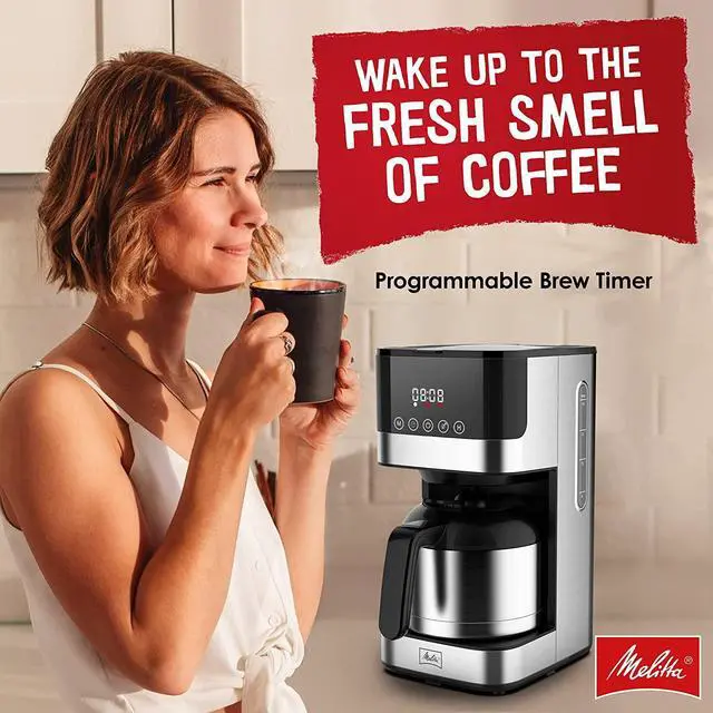 Alt view image 2 of 2 - Melitta Aroma Tocco Thermal Drip Programmable Coffee Machine with 8Cup Capacity